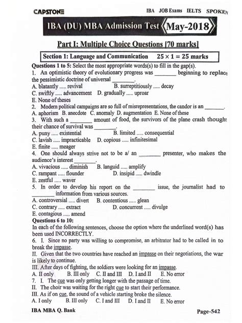 Image result for MBA Questions and Answers PDF