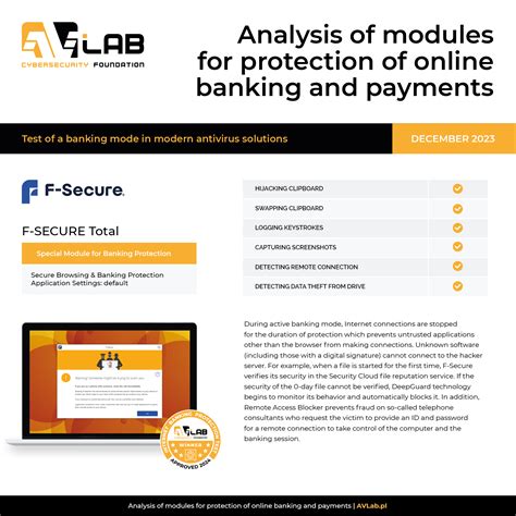 Toradh íomhá ar Bitdefender Banking Protection