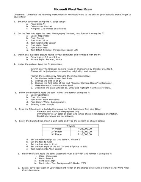 Image result for MS Word Lab Assignment