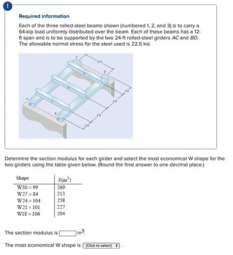 Toradh íomhá ar Section Modulus of Composite Shape Table