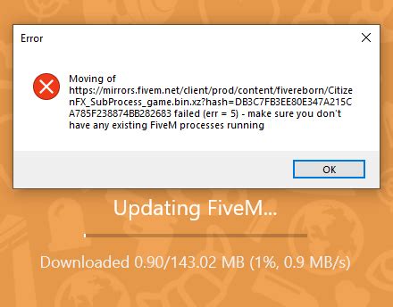 Fivem Game Subprocess に対する画像結果