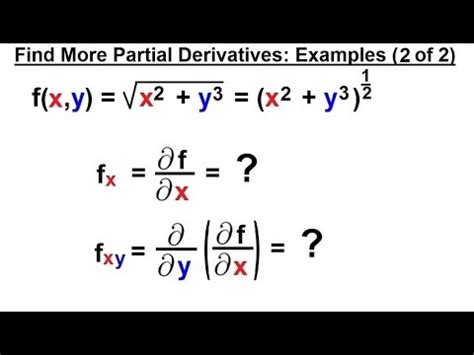 Toradh íomhá ar Example of Partial Derivative