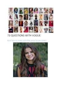 Image result for Vogue 70 Questions Interview