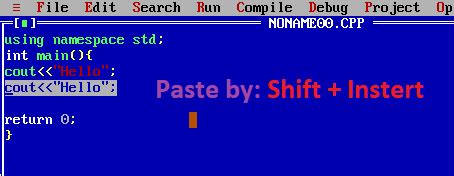 How to Copy Paste in Turbo C From Notepad に対する画像結果
