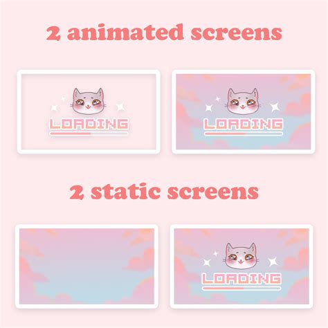 ANIMATED Stream Screen / Stream Starting Soon / Loading Screen / Cute ...