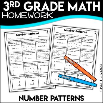 Number Patterns Worksheets 3rd Grade に対する画像結果