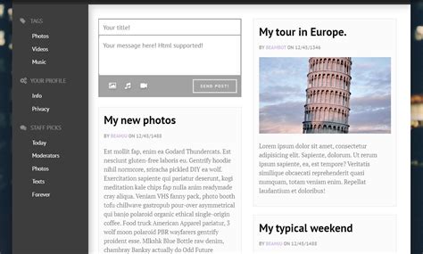 Toradh íomhá ar CSS Website Layout Examples