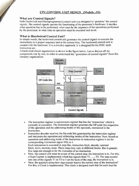 cpu control unit design | PDF