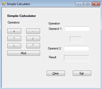 Image result for Simple Calculator in Visual Basic