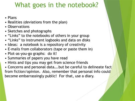 Afbeeldingsresultaten voor Lab Notebook Proper Structure