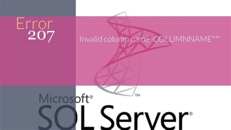 Image result for SQL Server Error Column Does Not Match