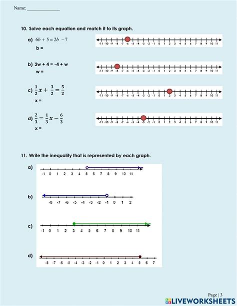 Image result for Solving Equations and Inequalities Worksheet