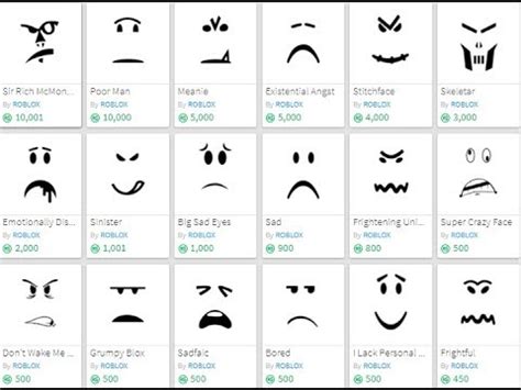 Image result for Roblox All Faces
