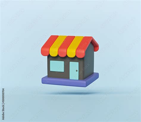 Toradh íomhá ar Store Icon 3D Simple Style