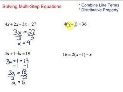 Image result for Solving Multi-Step Equations Distributing a Fraction