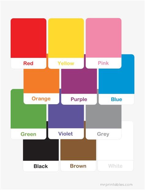 Toradh íomhá ar Objects of Color Cards