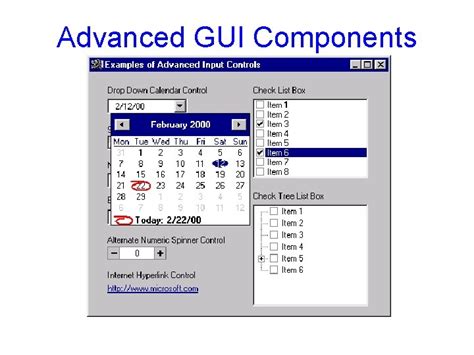 Image result for Standard GUI Controls