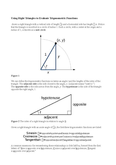 Afbeeldingsresultaten voor Right Triangle Trigonometric Functions