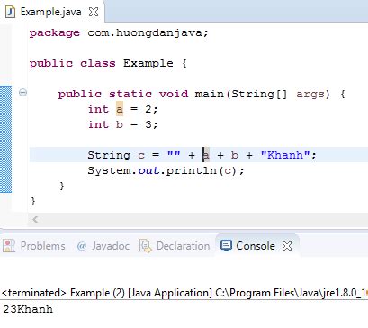 Image result for Concatenation of String and Integrer in Java