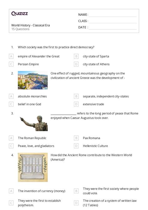 Image result for 9th Grade History Worksheets