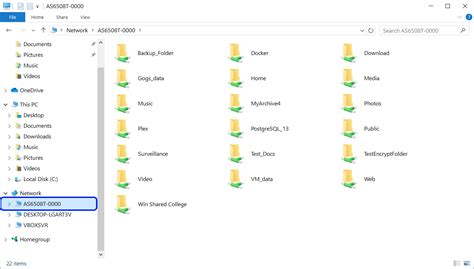 Toradh íomhá ar Network File Explorer