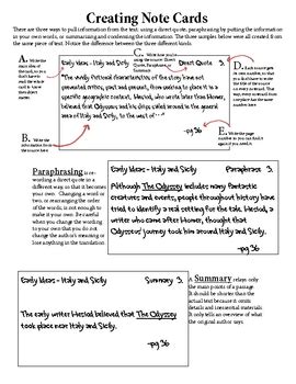 Image result for How to Write Note Cards for a Research Paper