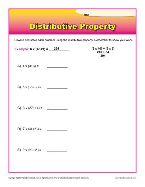 Distributive Property Live Worksheet に対する画像結果