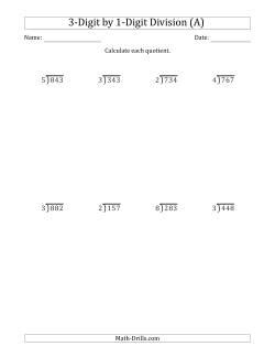 Image result for Large Number Division Worksheet