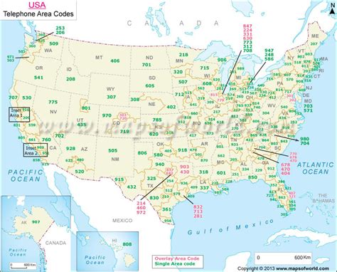 Image result for Printable Area Code Map