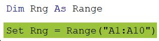 Image result for VBA Set Range