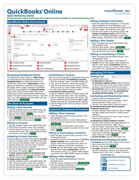 Image result for QuickBooks Quick Reference Guide