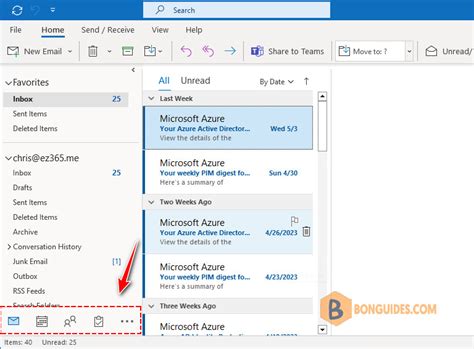 Image result for How to Move Navigation Options to Top in Outlook
