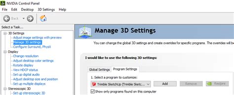 Image result for SketchUp Error Graphics Card