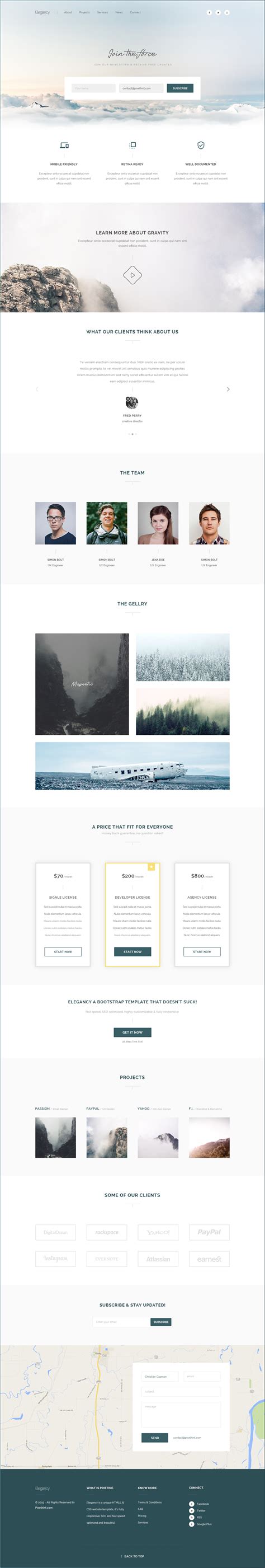 Modern Web Single Page Design に対する画像結果