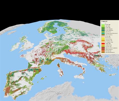 Forest Land Area of Europe Map に対する画像結果