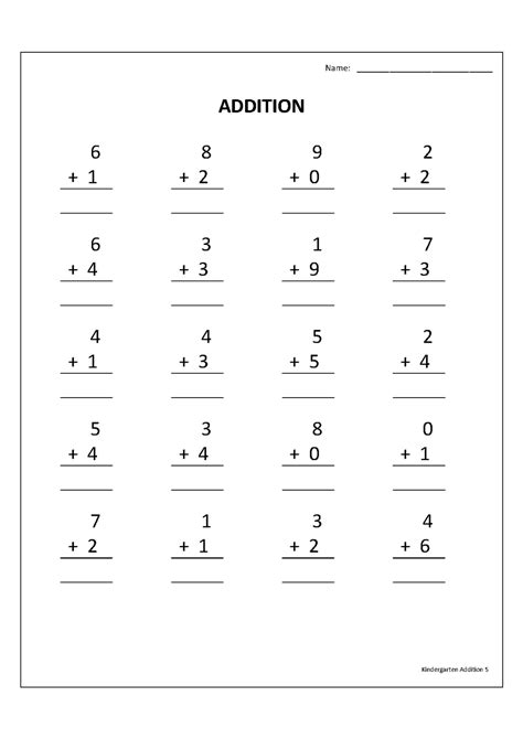 Image result for Addition Worksheets PDF