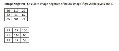 Integral Image Negative Values に対する画像結果