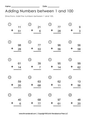 100 Math Problems Adding ಗಾಗಿ ಇಮೇಜ್ ಫಲಿತಾಂಶ