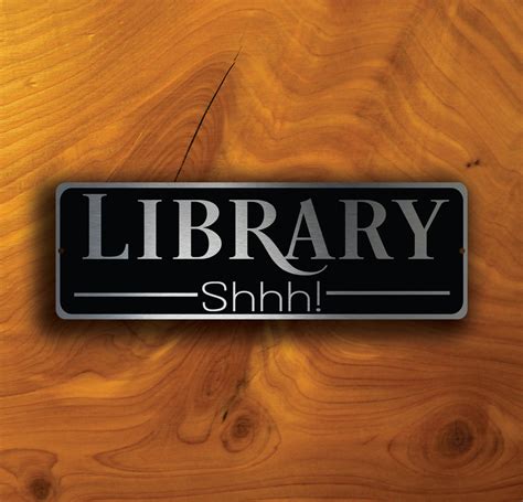 Image result for Library Door Sign