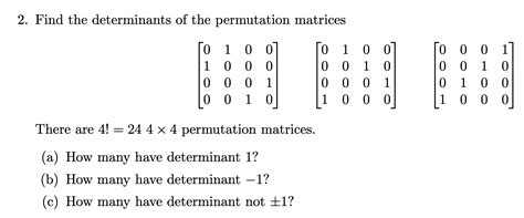 Image result for Permutation Matrix