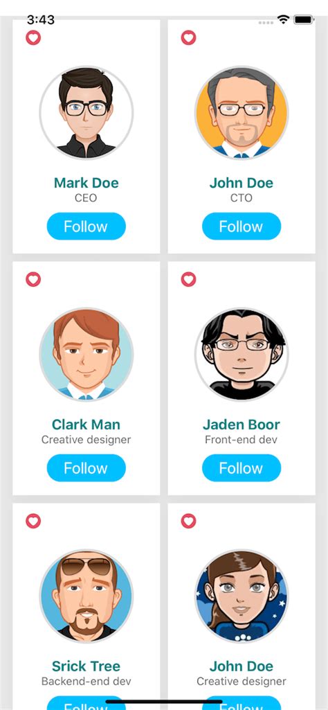 Image result for User List with Profile React Code UI Design