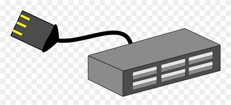 Toradh íomhá ar USB Hub Clip Art