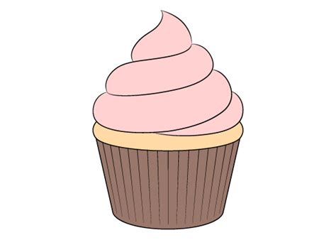 Image result for Simple Cupcake Drawing