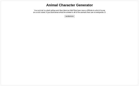Image result for Animal Character Prompt Generator