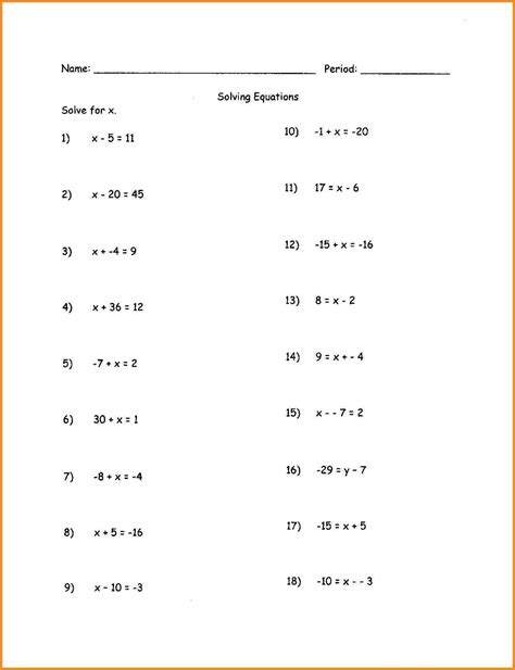 Image result for 10th Grade Math Worksheets with Answer Key