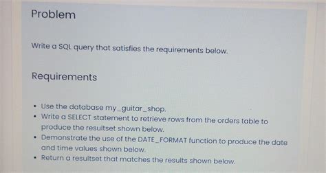 Image result for Requirements Listing for SQL Script