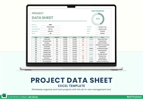 Image result for Project Data Sheet