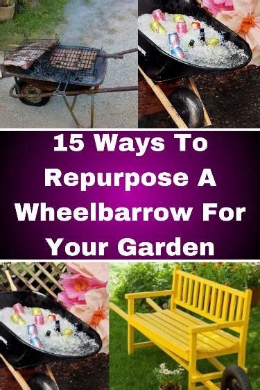 Image result for Repurposed Wheelbarrow
