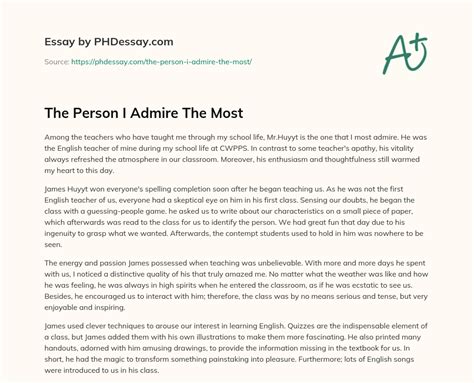 Image result for Example of an Admiring Text