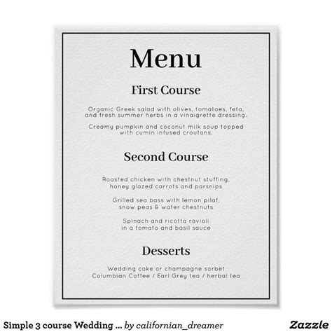 Image result for Italian Wedding Menu 3 Course